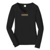 Ladies Long Sleeve Fan Favorite V Neck Tee Thumbnail