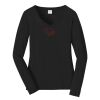 Ladies Long Sleeve Fan Favorite V Neck Tee Thumbnail