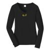 Ladies Long Sleeve Fan Favorite V Neck Tee Thumbnail