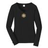 Ladies Long Sleeve Fan Favorite V Neck Tee Thumbnail