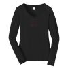 Ladies Long Sleeve Fan Favorite V Neck Tee Thumbnail