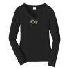 Ladies Long Sleeve Fan Favorite V Neck Tee Thumbnail