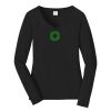 Ladies Long Sleeve Fan Favorite V Neck Tee Thumbnail
