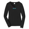 Ladies Long Sleeve Fan Favorite V Neck Tee Thumbnail
