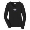 Ladies Long Sleeve Fan Favorite V Neck Tee Thumbnail
