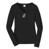 Ladies Long Sleeve Fan Favorite V Neck Tee Thumbnail