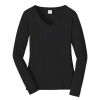 Ladies Long Sleeve Fan Favorite V Neck Tee Thumbnail