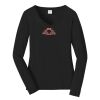 Ladies Long Sleeve Fan Favorite V Neck Tee Thumbnail