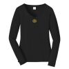 Ladies Long Sleeve Fan Favorite V Neck Tee Thumbnail