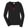 Ladies Long Sleeve Fan Favorite V Neck Tee Thumbnail