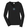 Ladies Long Sleeve Fan Favorite V Neck Tee Thumbnail