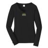 Ladies Long Sleeve Fan Favorite V Neck Tee Thumbnail