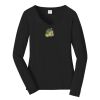 Ladies Long Sleeve Fan Favorite V Neck Tee Thumbnail