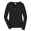 Ladies Long Sleeve Fan Favorite V Neck Tee Thumbnail