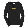 Ladies Long Sleeve Fan Favorite V Neck Tee Thumbnail