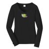 Ladies Long Sleeve Fan Favorite V Neck Tee Thumbnail