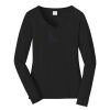 Ladies Long Sleeve Fan Favorite V Neck Tee Thumbnail