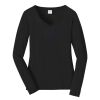 Ladies Long Sleeve Fan Favorite V Neck Tee Thumbnail