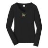 Ladies Long Sleeve Fan Favorite V Neck Tee Thumbnail