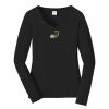 Ladies Long Sleeve Fan Favorite V Neck Tee Thumbnail