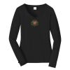 Ladies Long Sleeve Fan Favorite V Neck Tee Thumbnail