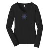 Ladies Long Sleeve Fan Favorite V Neck Tee Thumbnail