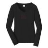 Ladies Long Sleeve Fan Favorite V Neck Tee Thumbnail