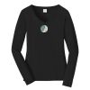 Ladies Long Sleeve Fan Favorite V Neck Tee Thumbnail