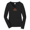 Ladies Long Sleeve Fan Favorite V Neck Tee Thumbnail