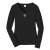 Ladies Long Sleeve Fan Favorite V Neck Tee Thumbnail