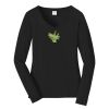 Ladies Long Sleeve Fan Favorite V Neck Tee Thumbnail