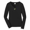 Ladies Long Sleeve Fan Favorite V Neck Tee Thumbnail