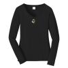 Ladies Long Sleeve Fan Favorite V Neck Tee Thumbnail