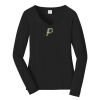 Ladies Long Sleeve Fan Favorite V Neck Tee Thumbnail