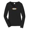 Ladies Long Sleeve Fan Favorite V Neck Tee Thumbnail