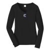 Ladies Long Sleeve Fan Favorite V Neck Tee Thumbnail