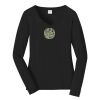 Ladies Long Sleeve Fan Favorite V Neck Tee Thumbnail