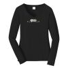 Ladies Long Sleeve Fan Favorite V Neck Tee Thumbnail