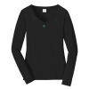 Ladies Long Sleeve Fan Favorite V Neck Tee Thumbnail