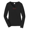 Ladies Long Sleeve Fan Favorite V Neck Tee Thumbnail