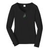 Ladies Long Sleeve Fan Favorite V Neck Tee Thumbnail