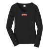 Ladies Long Sleeve Fan Favorite V Neck Tee Thumbnail