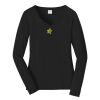 Ladies Long Sleeve Fan Favorite V Neck Tee Thumbnail