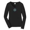 Ladies Long Sleeve Fan Favorite V Neck Tee Thumbnail