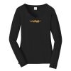 Ladies Long Sleeve Fan Favorite V Neck Tee Thumbnail