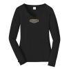 Ladies Long Sleeve Fan Favorite V Neck Tee Thumbnail