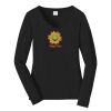 Ladies Long Sleeve Fan Favorite V Neck Tee Thumbnail