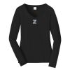 Ladies Long Sleeve Fan Favorite V Neck Tee Thumbnail