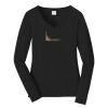 Ladies Long Sleeve Fan Favorite V Neck Tee Thumbnail