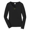 Ladies Long Sleeve Fan Favorite V Neck Tee Thumbnail